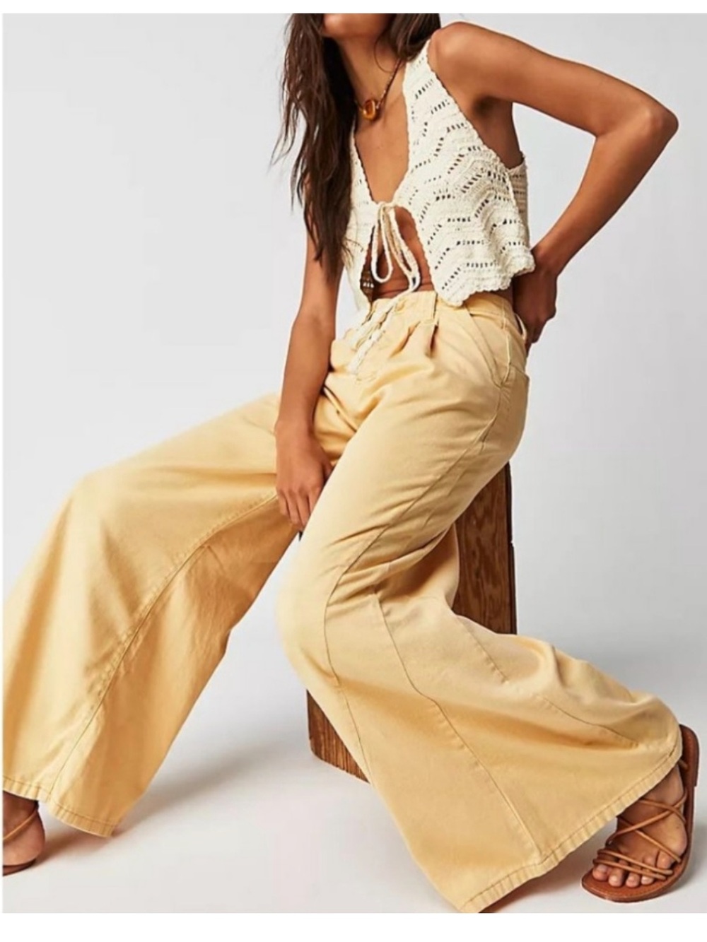 Free People Light As Spring Trouser Pants
